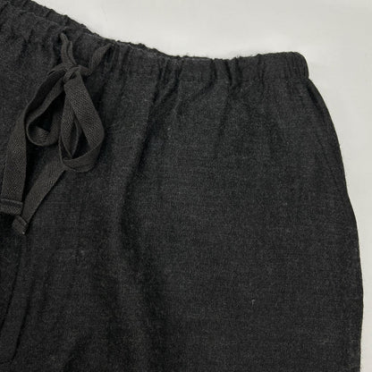 COMOLI コモリ 21AW U03-03002 グレー ウールシルク ドローストリングパンツ ボトムス
