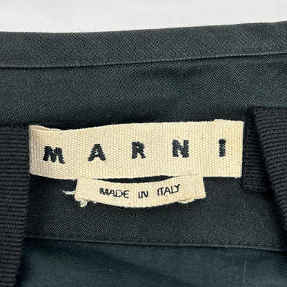 MARNI マルニ ブラック ノーカラー ボンバージャケット ジャケット