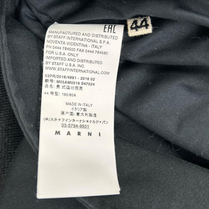 MARNI マルニ ブラック ノーカラー ボンバージャケット ジャケット
