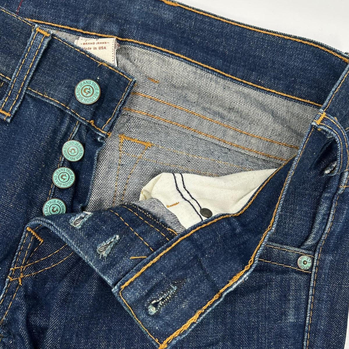 TRUE RELIGION トゥルーレリジョン 035-004601 インディゴ ストレートデニムパンツ ボトムス