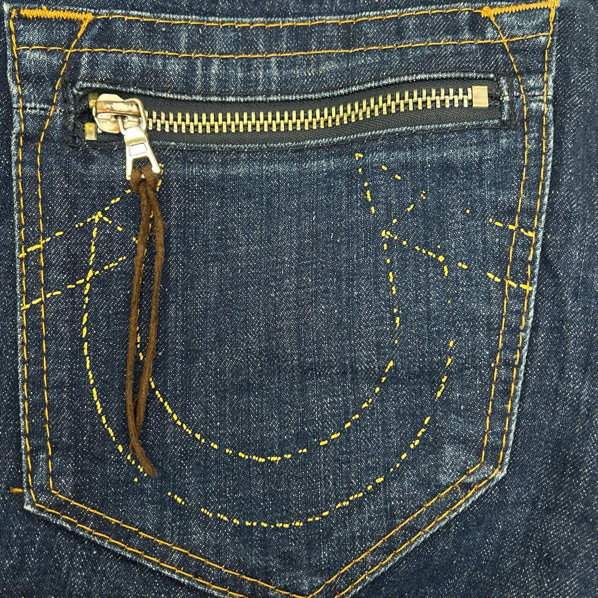 TRUE RELIGION トゥルーレリジョン 035-004601 インディゴ ストレートデニムパンツ ボトムス