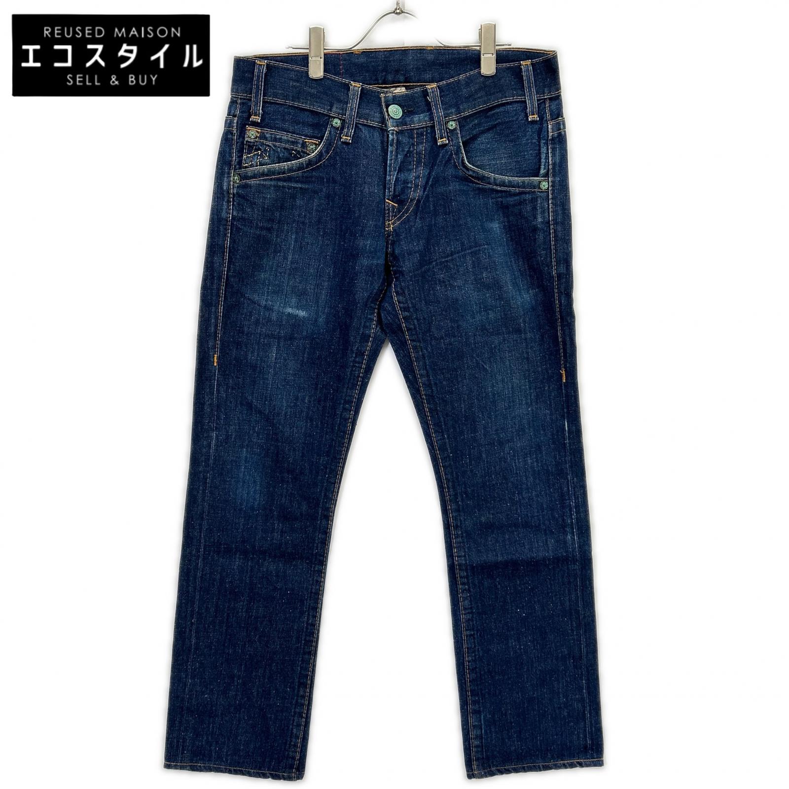 TRUE RELIGION トゥルーレリジョン 035-004601 インディゴ ストレートデニムパンツ ボトムス