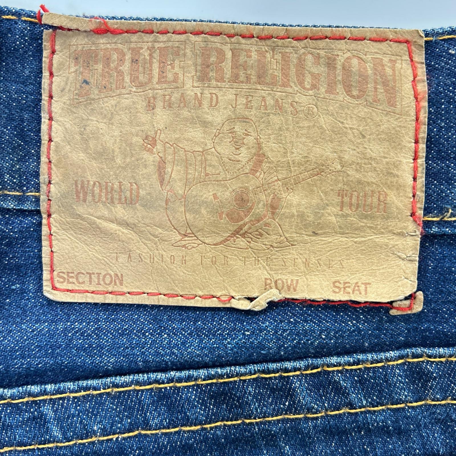 TRUE RELIGION トゥルーレリジョン 035-004601 インディゴ ストレートデニムパンツ ボトムス