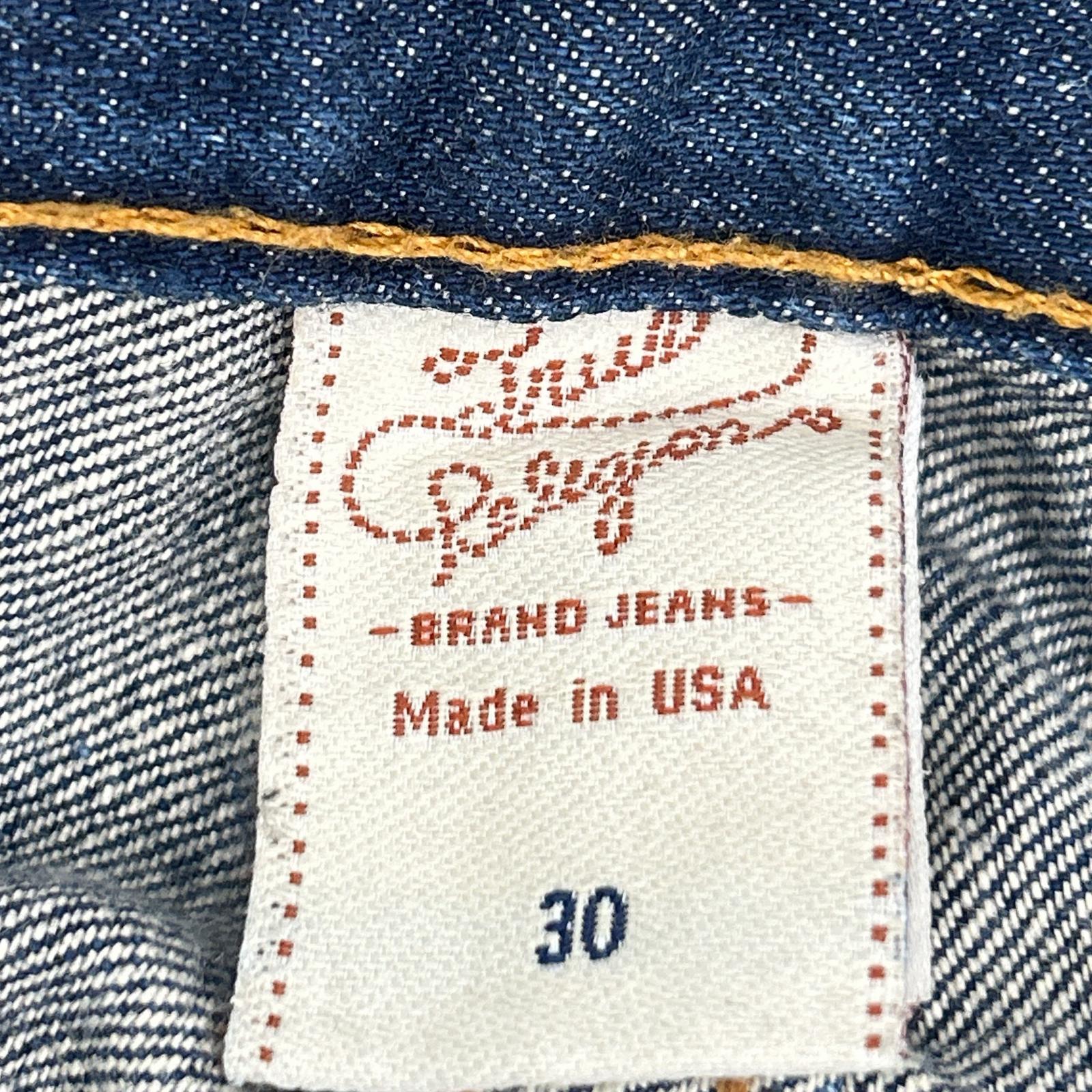 TRUE RELIGION トゥルーレリジョン 035-004601 インディゴ ストレートデニムパンツ ボトムス