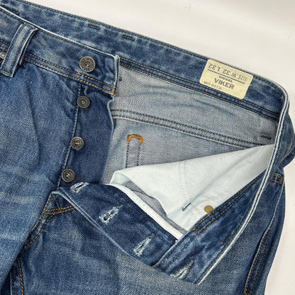 DIESEL ディーゼル インディゴ VIKER ボタンフライ ストレートデニムパンツ ボトムス