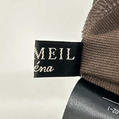 VERMEIL par iena ヴェルメイユ パー イエナ ブラウン ノースリーブ コットンポンチワンピース ワンピース
