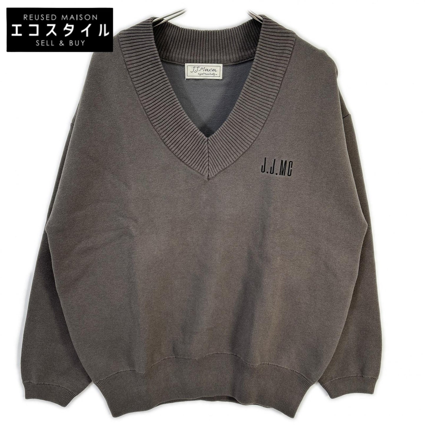 J.J.Mercer ジェイジェイマーサー Spick & Span exclusive logo V-neck pullover Top