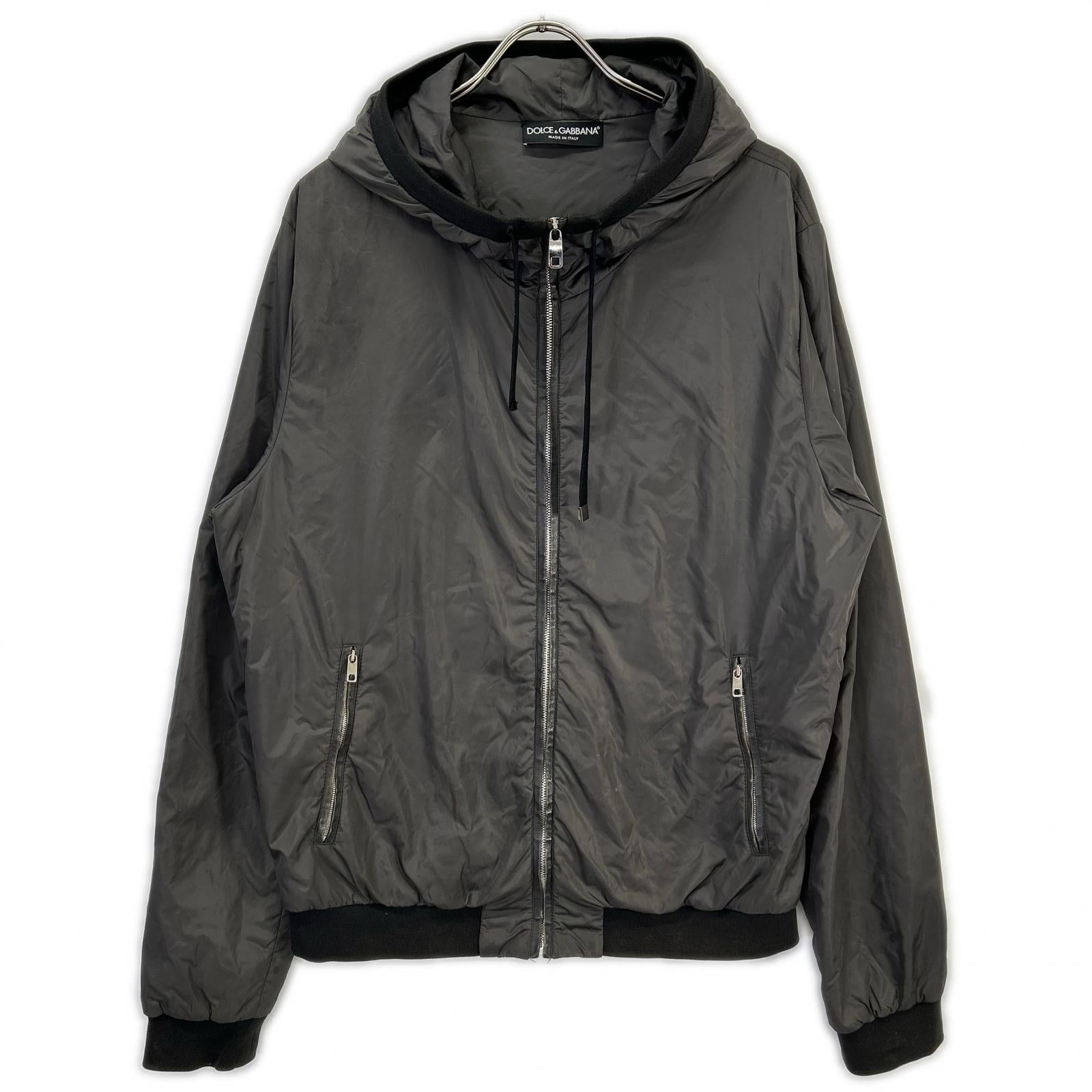 DOLCE&GABBANA ドルチェアンドガッバーナ G9GA8T カーキ ジップアップナイロンパーカー トップス