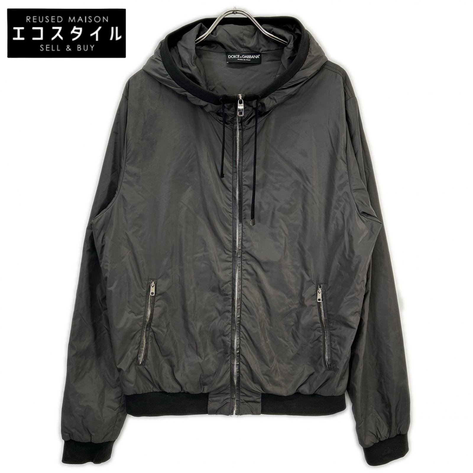 DOLCE&GABBANA ドルチェアンドガッバーナ G9GA8T カーキ ジップアップナイロンパーカー トップス