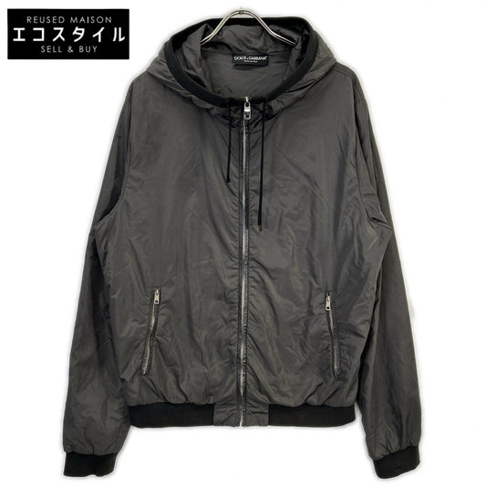 DOLCE&GABBANA ドルチェアンドガッバーナ G9GA8T カーキ ジップアップナイロンパーカー トップス