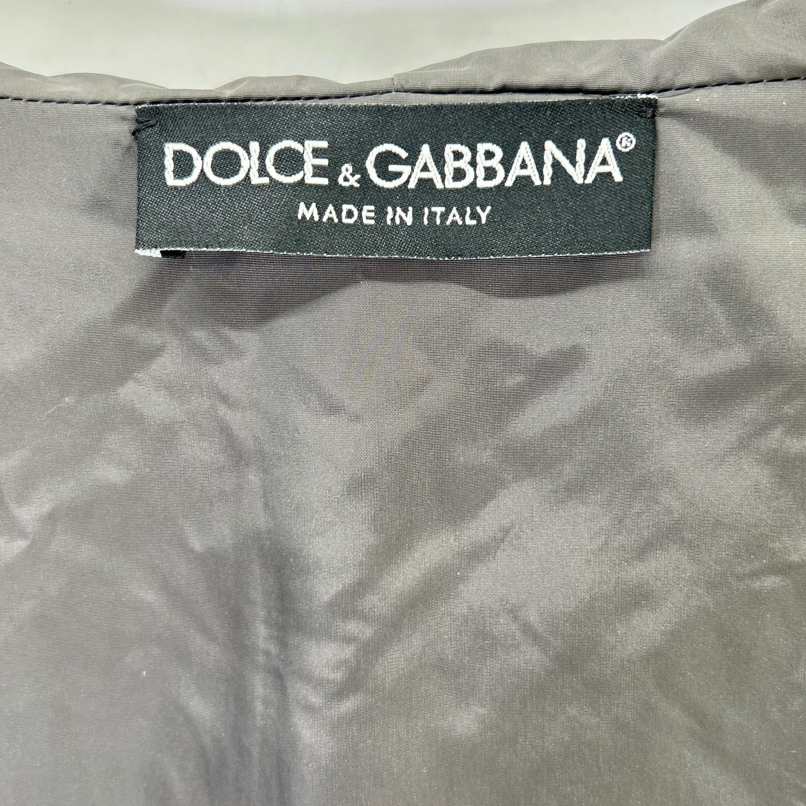 DOLCE&GABBANA ドルチェアンドガッバーナ G9GA8T カーキ ジップアップナイロンパーカー トップス