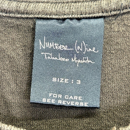 NUMBER (N)INE ナンバーナイン 04AW ブラウン GIVE期 ANTI-WAR ダメージTシャツ トップス