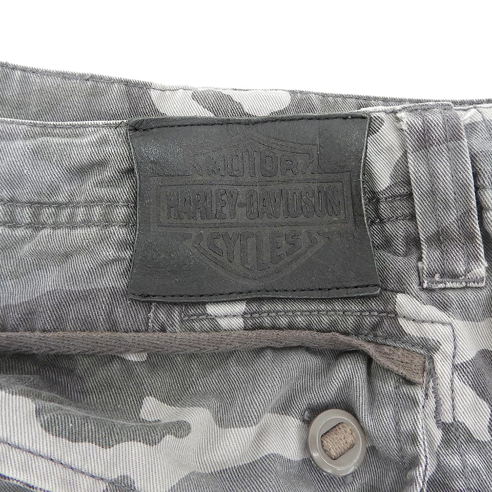 HARLEY DAVIDSON ハーレーダビッドソン カモフラ 6ポケットカーゴパンツ ボトムス メンズ グレー 4032 ボトムス