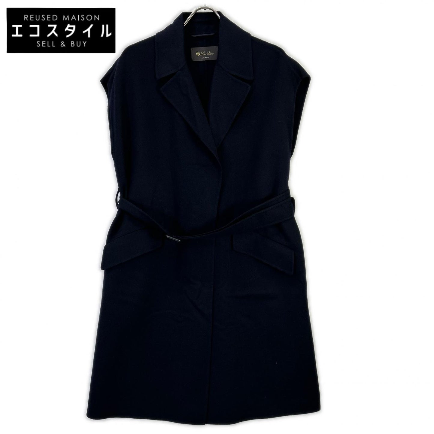 Loro Piana ロロピアーナ FAL6910 カシミヤ100% スリーブレス ジレコート ベスト