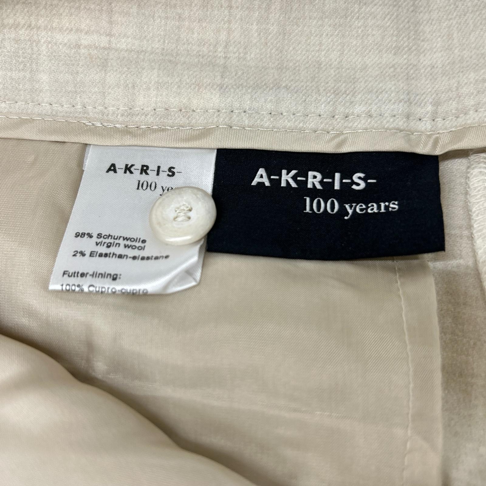 AKRIS アクリス 100周年コレクション バージンウール スラックス ボトムス