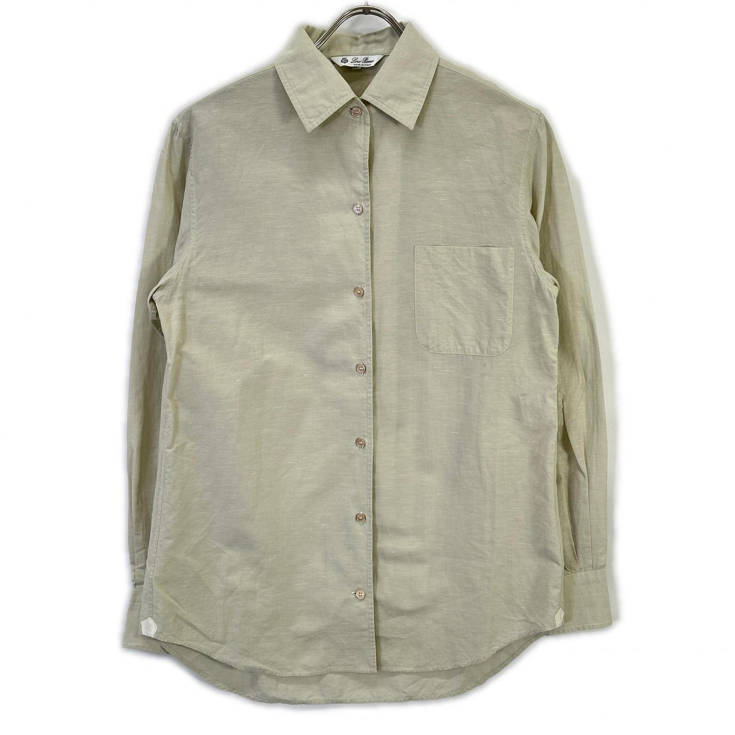 Loro Piana ロロピアーナ FAL1245 ベージュ コットンリネン アンドレシャツ トップス
