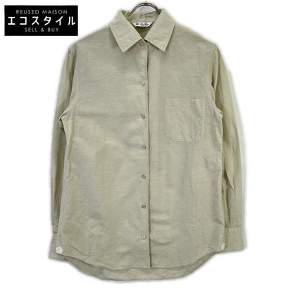 Loro Piana ロロピアーナ FAL1245 ベージュ コットンリネン アンドレシャツ トップス