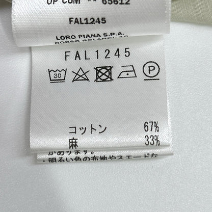 Loro Piana ロロピアーナ FAL1245 ベージュ コットンリネン アンドレシャツ トップス