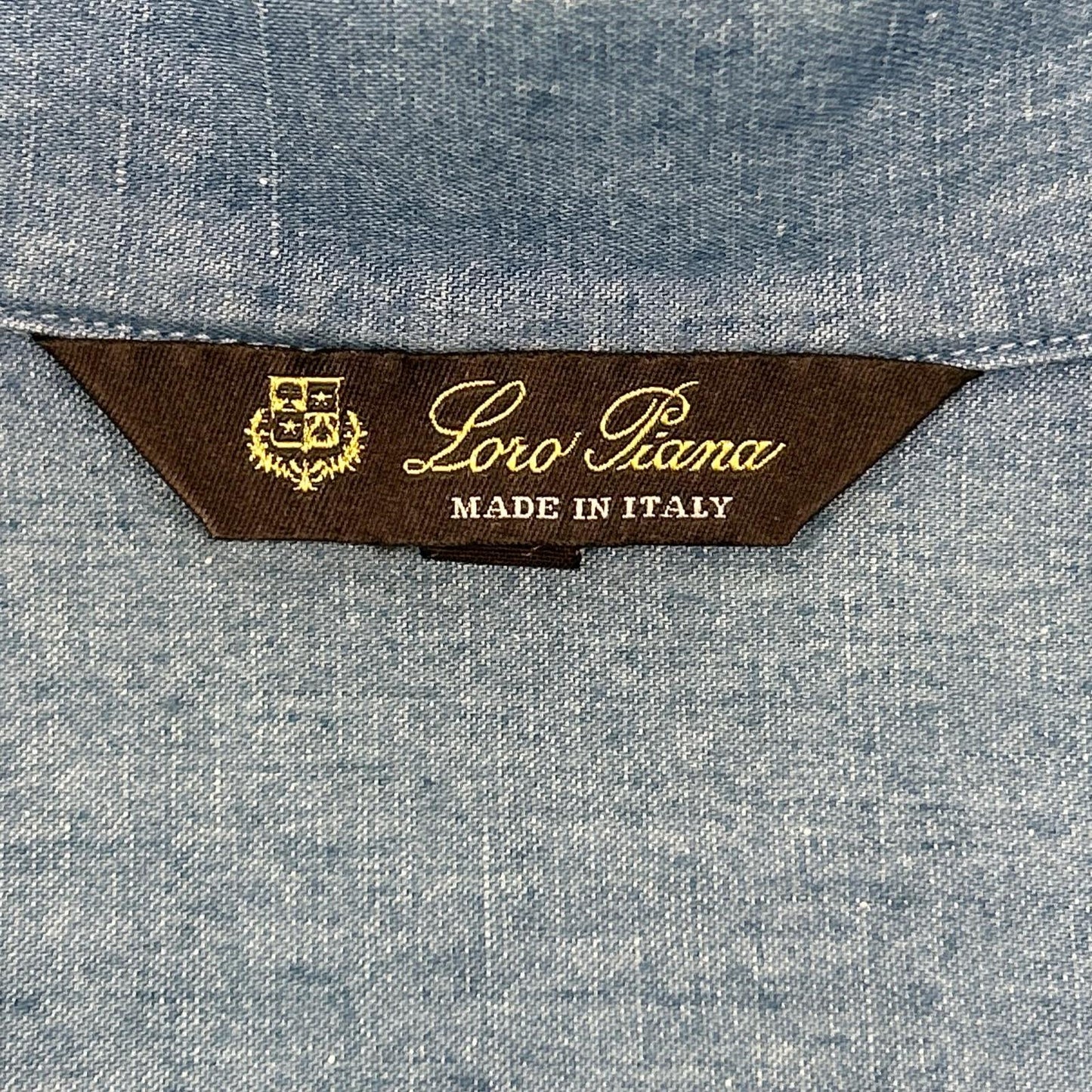 Loro Piana ロロピアーナ FAM2000 ライトブルー コットンリネン シャツ トップス