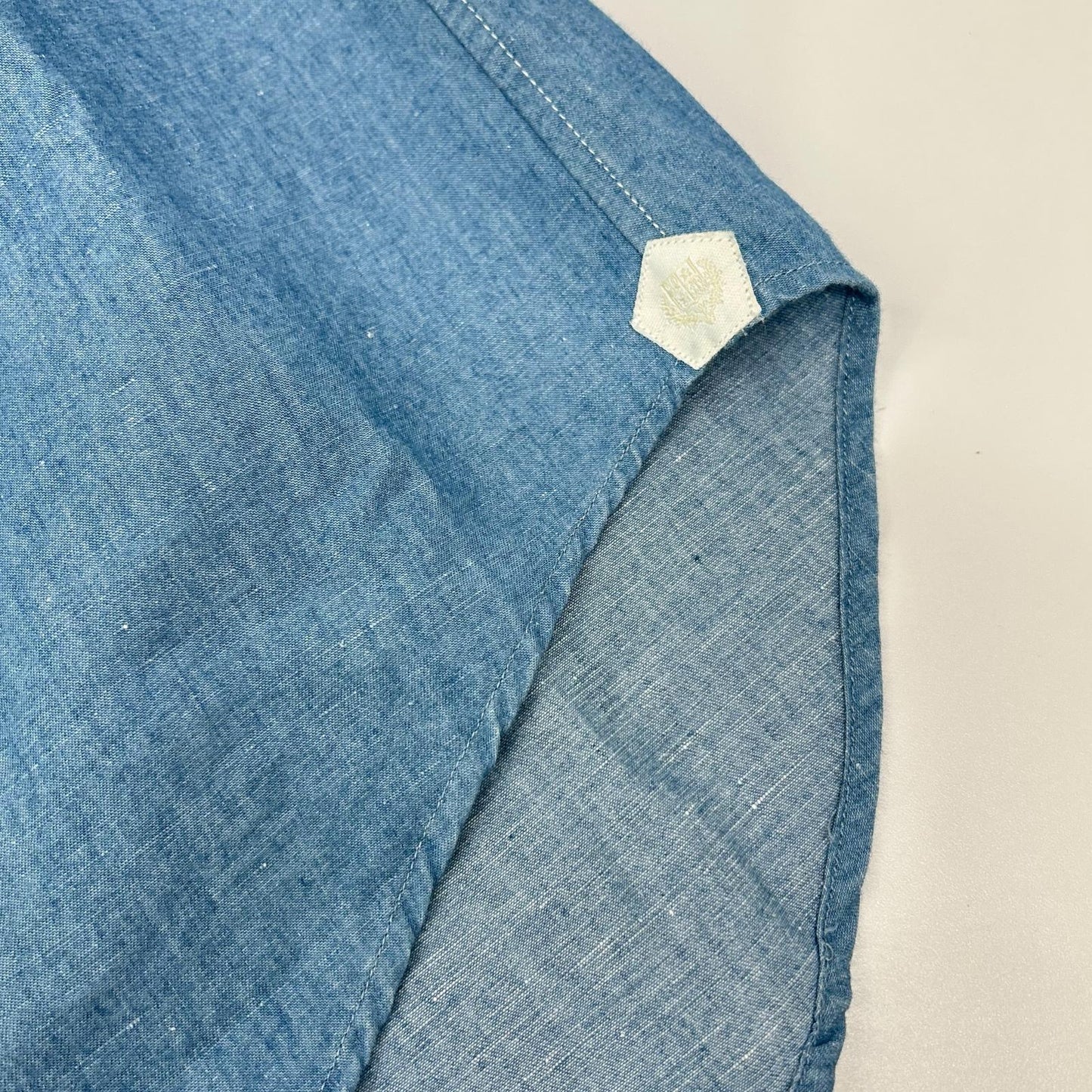 Loro Piana ロロピアーナ FAM2000 ライトブルー コットンリネン シャツ トップス