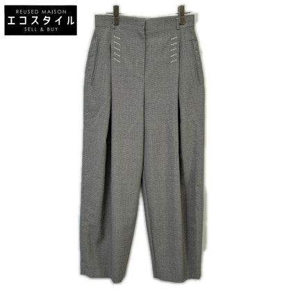 FENDI フェンディ FR6608 24年製 ホワイト×ブラック チェック バレルレックパンツ ボトムス
