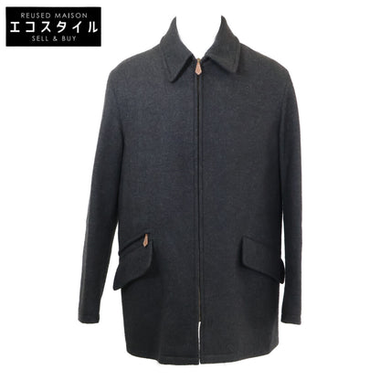 HERMES エルメス 【国内正規】カシミヤ100％ ジップアップ ハーフ コート