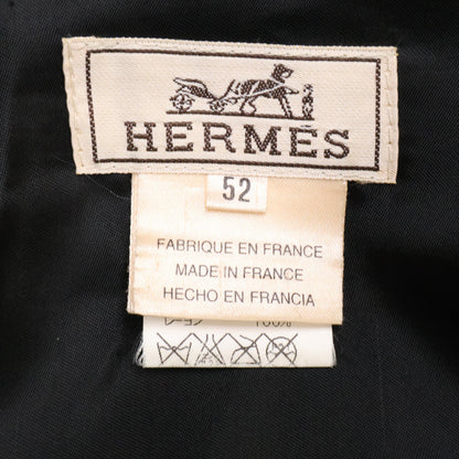 HERMES エルメス 【国内正規】カシミヤ100％ ジップアップ ハーフ コート