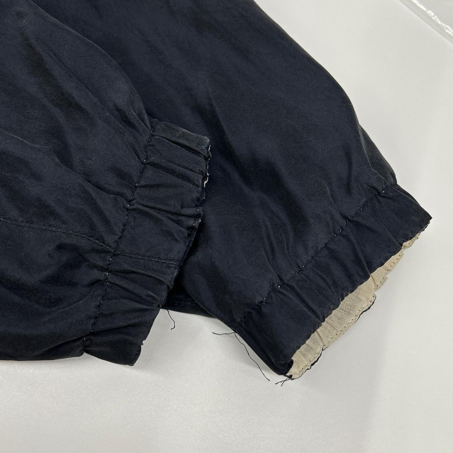 Kiton キートン ネイビー シルクナイロン リネンインナー ジップアップジャケット ジャケット