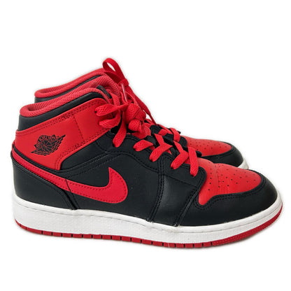 NIKE ナイキ 【新品同様】DQ8423-060 AIR JORDAN 1 MID GS Bred Toe ハイカットスニーカー シューズ