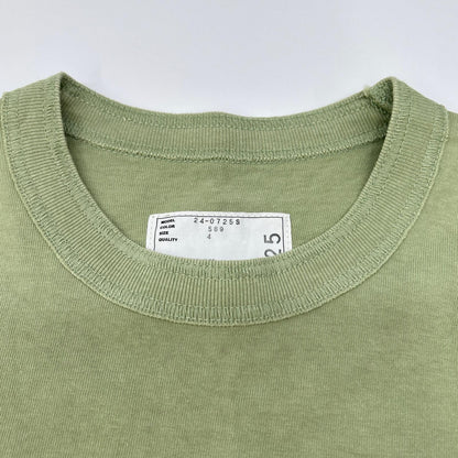 sacai サカイ 【×カーハート】24-0725S グリーン サイドジップポケットTシャツ トップス