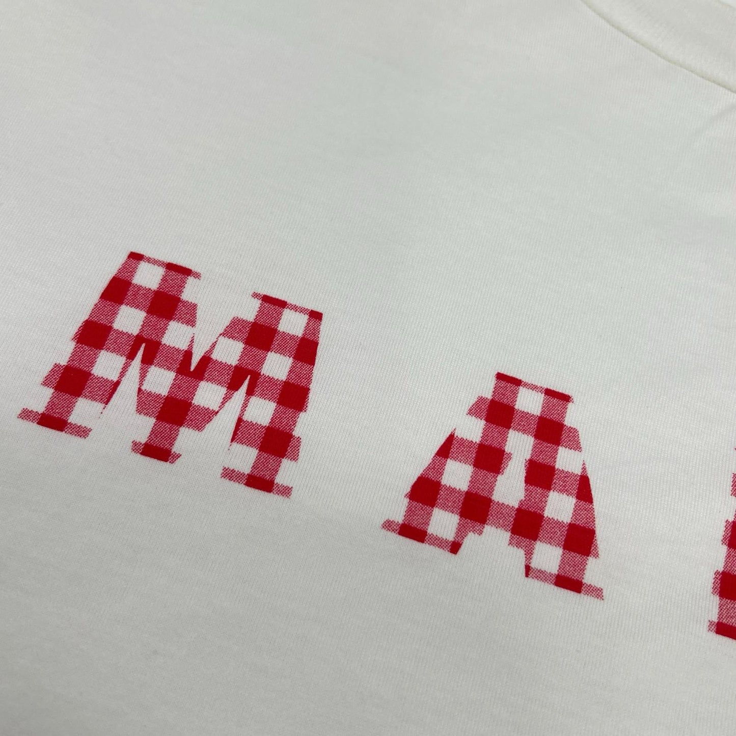 MARNI マルニ HUMU0223GP ホワイト チェックロゴ 半袖Tシャツ トップス