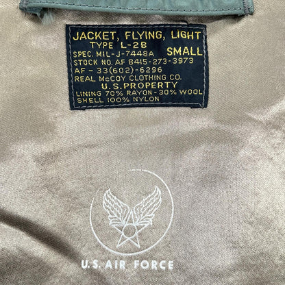 THE REAL MCCOY'S ザリアルマッコイズ MIL-J-7448A 復刻カーキ L-2B フライトジャケット ジャケット