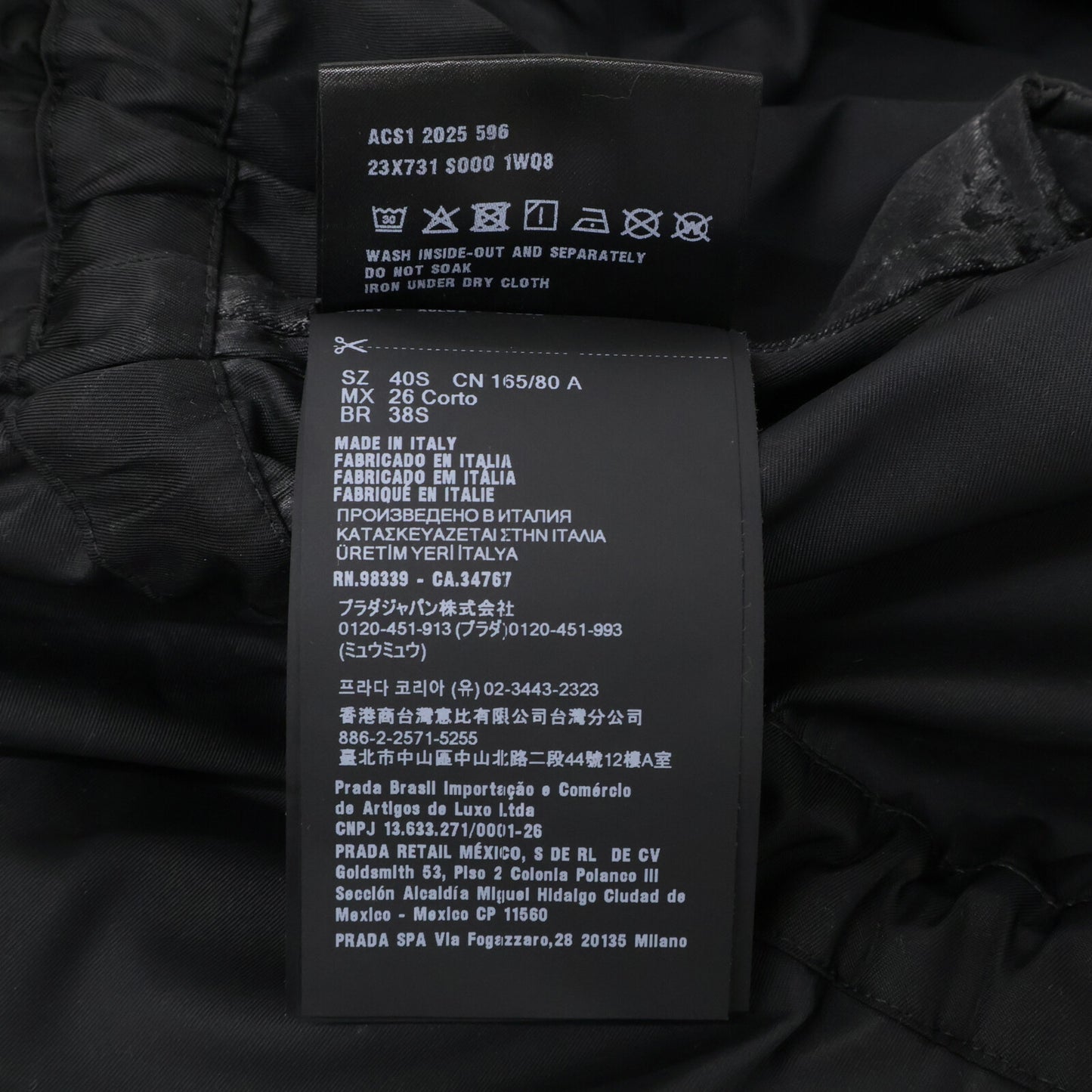PRADA プラダ 国内正規 25年製 23X731 トライアングルロゴ Re-Nylon 半袖フレアミニドレス ワンピース