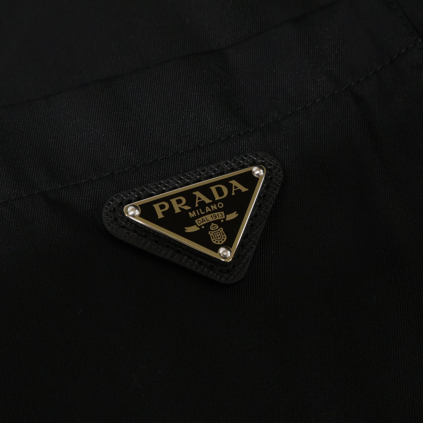 PRADA プラダ 国内正規 25年製 23X731 トライアングルロゴ Re-Nylon 半袖フレアミニドレス ワンピース