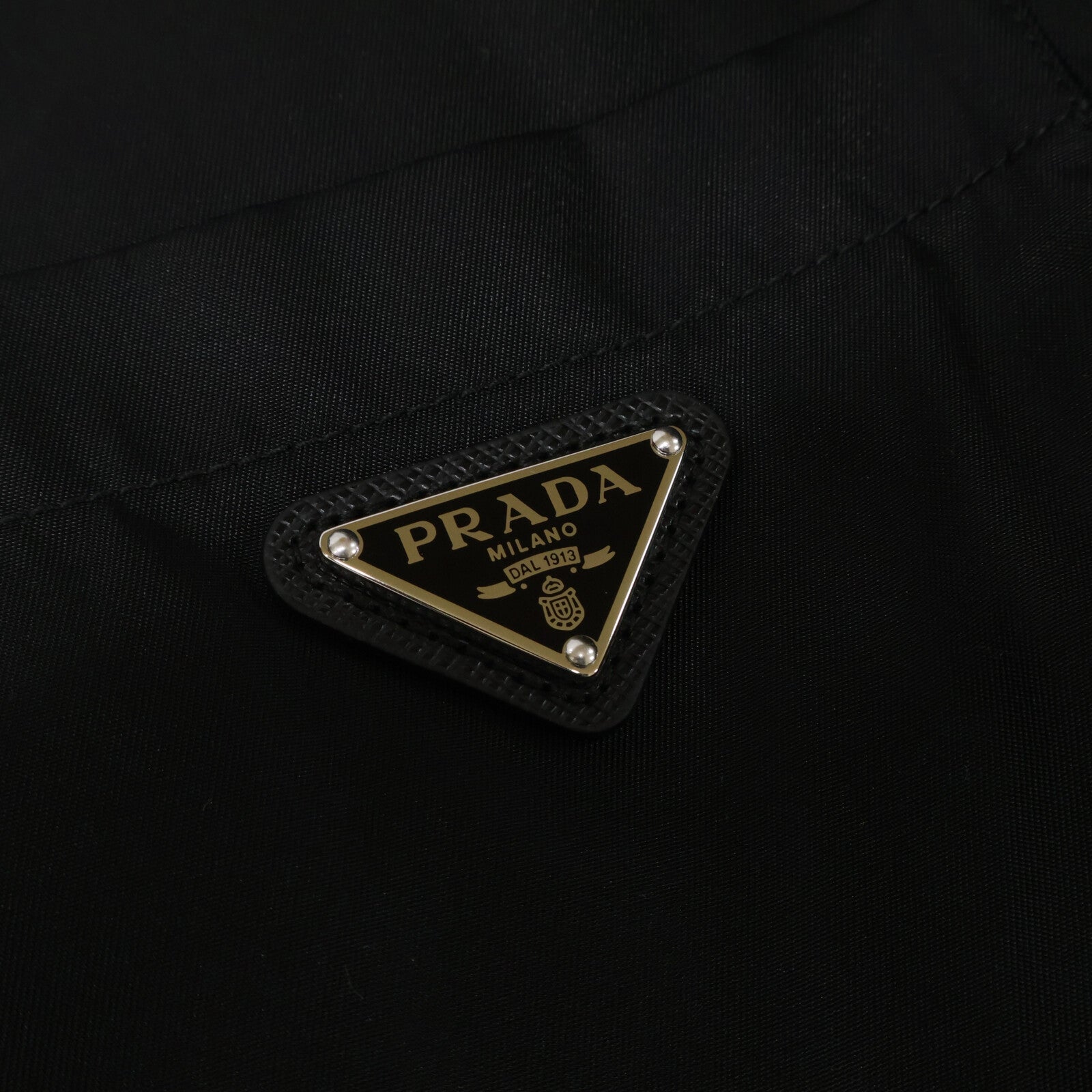 PRADA プラダ 国内正規 25年製 23X731 トライアングルロゴ Re-Nylon 半袖フレアミニドレス ワンピース