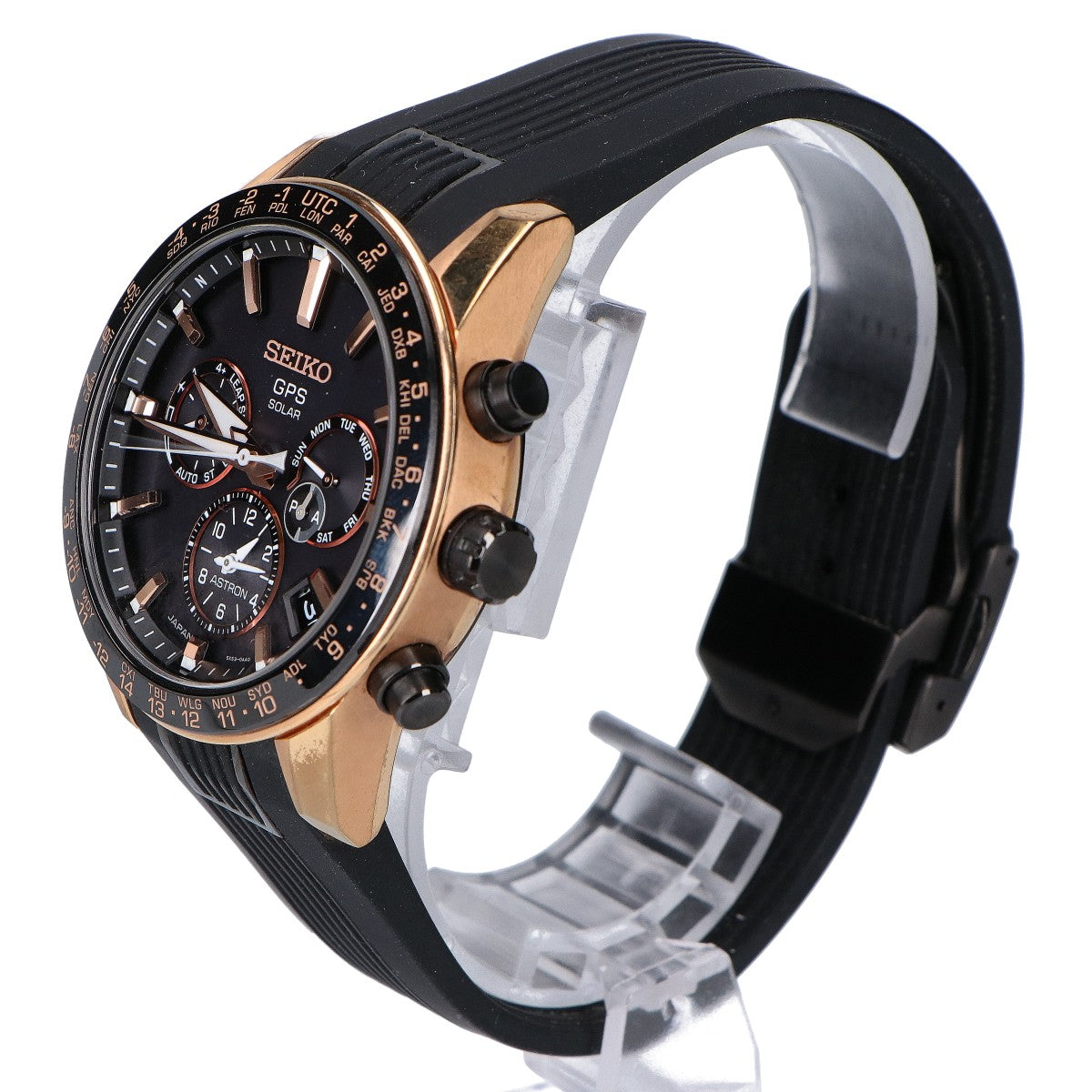 SEIKO セイコー SBXC006 ゴールド×ブラック アストロン GPSソーラーウォッチ 腕時計