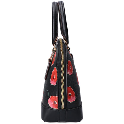 COACH コーチ F39710 ブラック 花柄 2WAYバッグ ショルダーバッグ