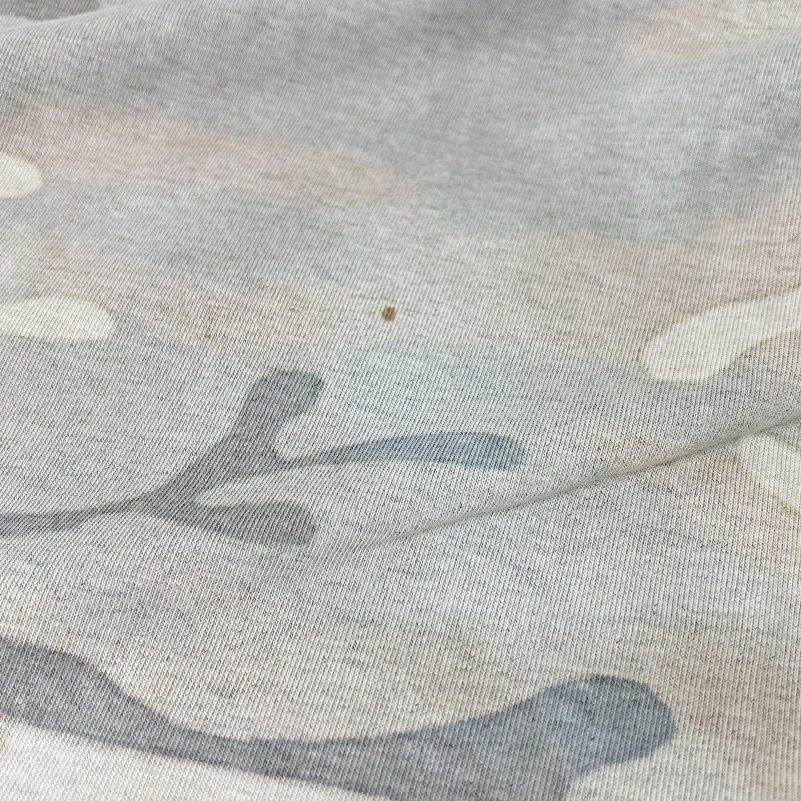 PROJECT G/R プロジェクトジーアール ホワイト×グリーン CAMO TROMPE-L'OEIL T-SHIRT トップス