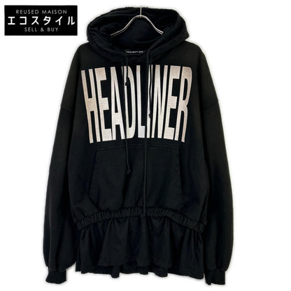 PROJECT G/R プロジェクトジーアール ブラック DOUBLE LAYERED HOODIE トップス
