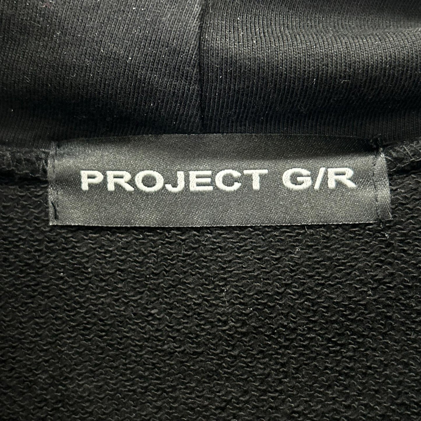 PROJECT G/R プロジェクトジーアール ブラック DOUBLE LAYERED HOODIE トップス