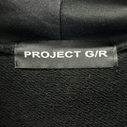 PROJECT G/R プロジェクトジーアール ブラック DOUBLE LAYERED HOODIE トップス