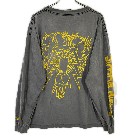 SAINT MICHAEL セントマイケル SM-A22-0000-075 グレー DAVID BOWIE 長袖Tシャツ トップス
