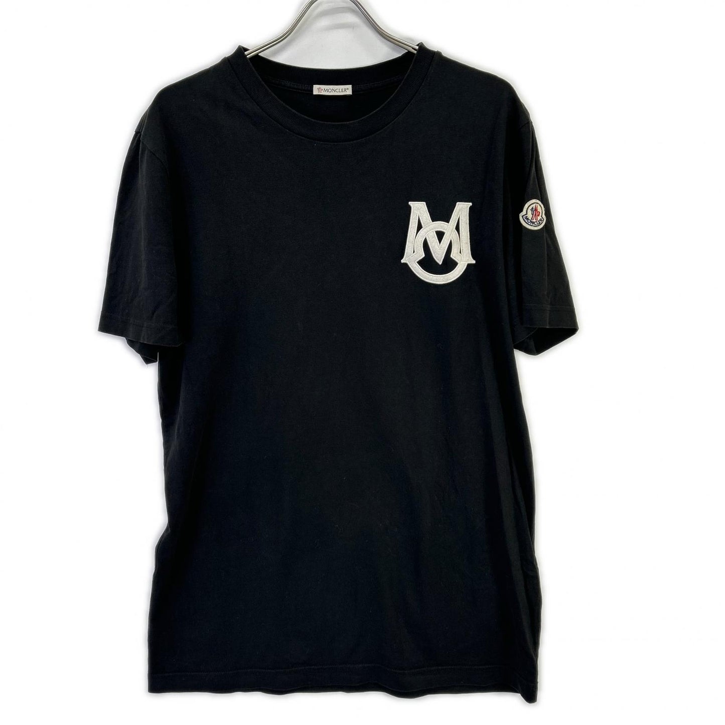 MONCLER モンクレール 23SS ブラック ロゴワッペン 半袖Tシャツ トップス
