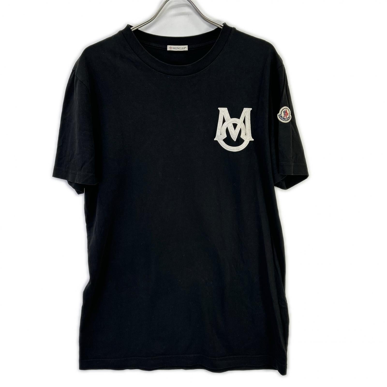 MONCLER モンクレール 23SS ブラック ロゴワッペン 半袖Tシャツ トップス