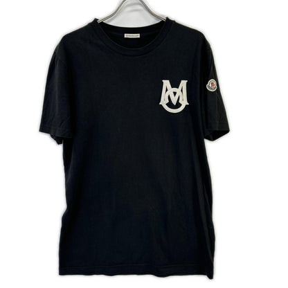 MONCLER モンクレール 23SS ブラック ロゴワッペン 半袖Tシャツ トップス