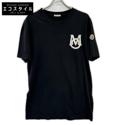MONCLER モンクレール 23SS ブラック ロゴワッペン 半袖Tシャツ トップス