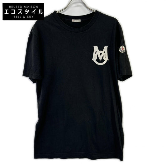 MONCLER モンクレール 23SS ブラック ロゴワッペン 半袖Tシャツ トップス