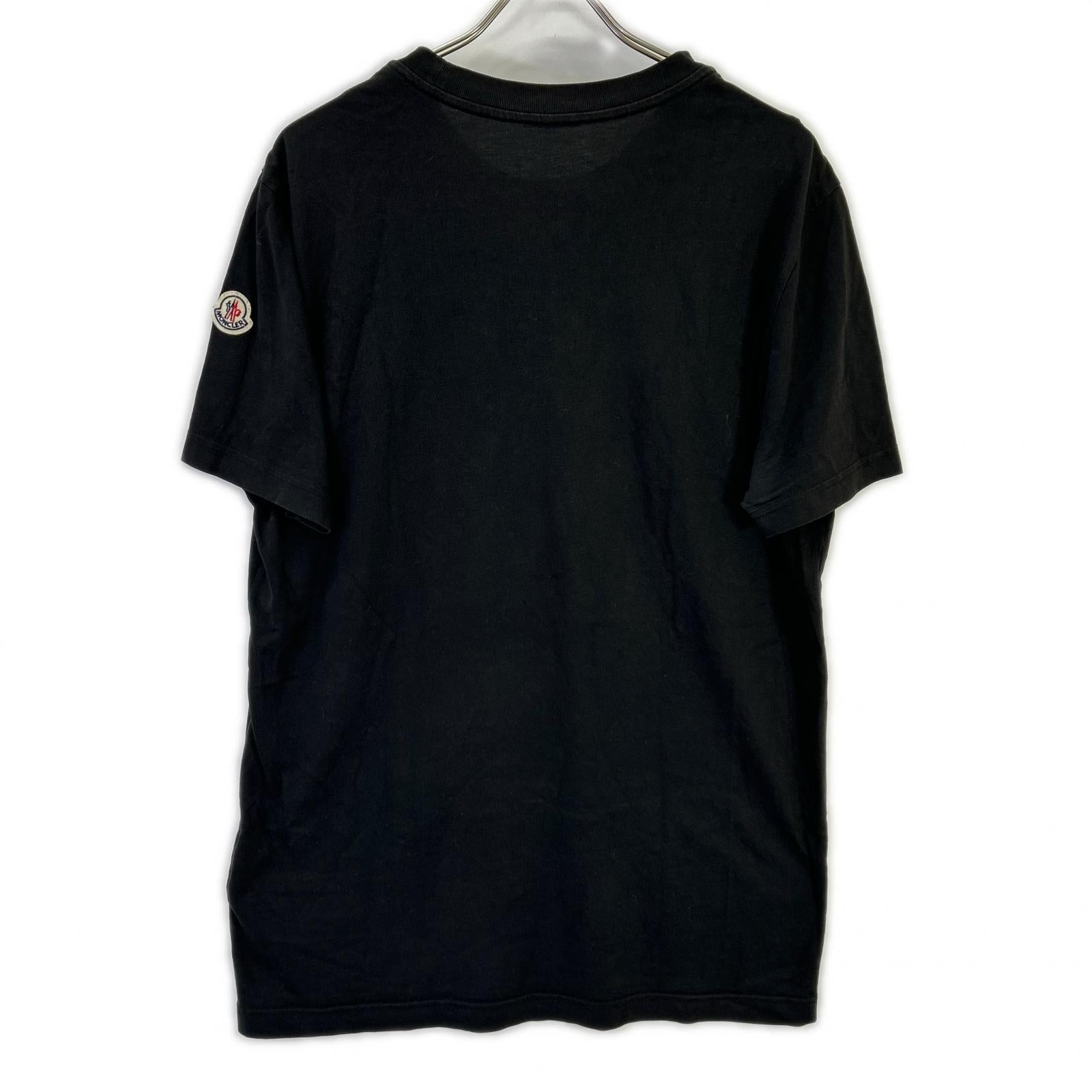 MONCLER モンクレール 23SS ブラック ロゴワッペン 半袖Tシャツ トップス