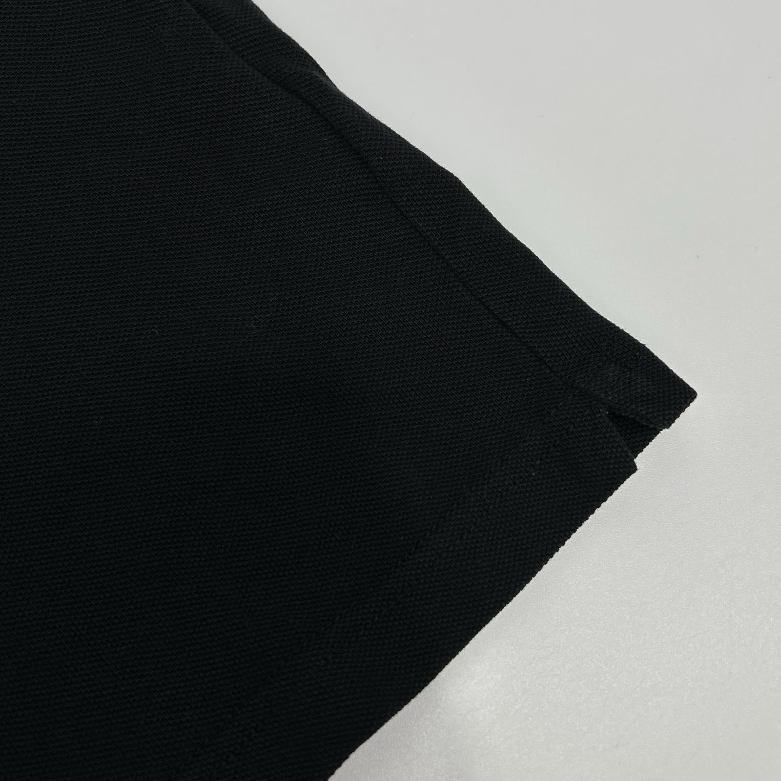 MONCLER モンクレール ブラック MAGLIA ロゴワッペン L/Sポロシャツ トップス
