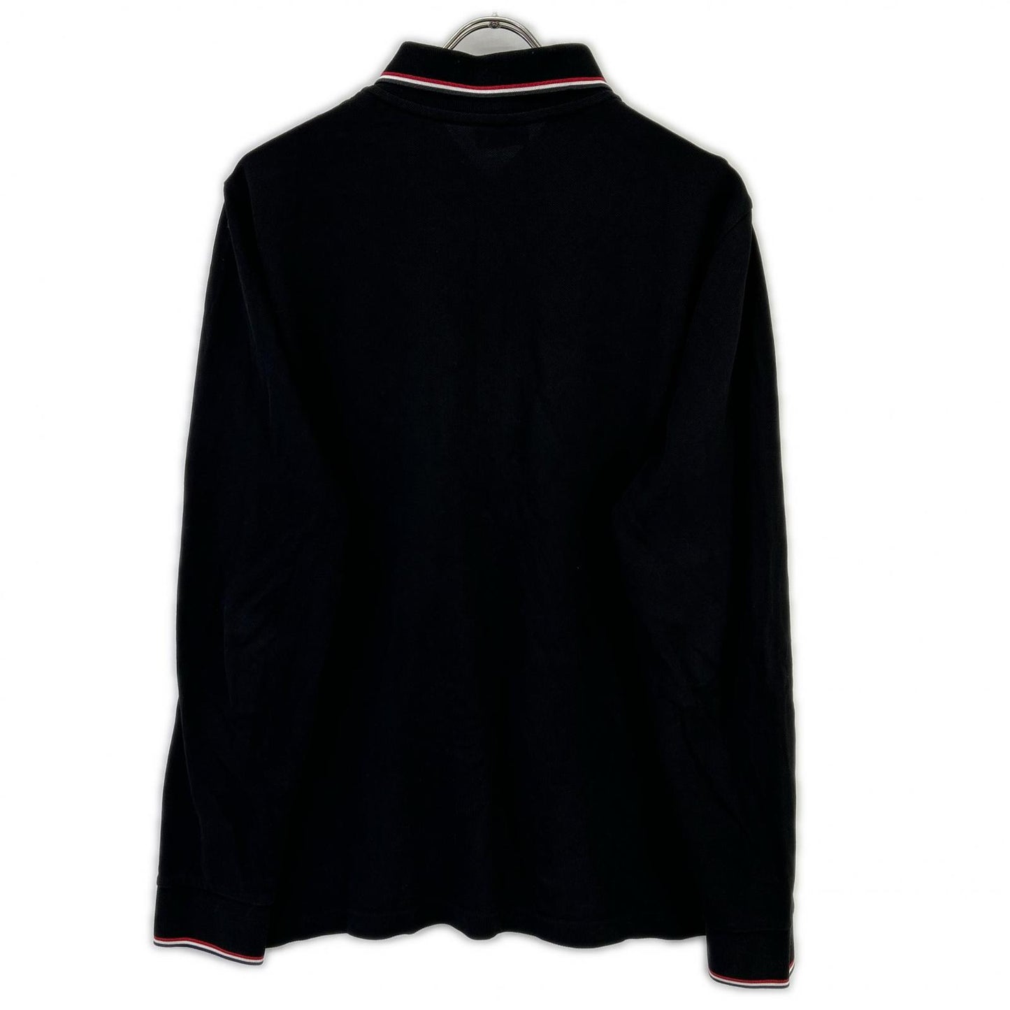 MONCLER モンクレール ブラック MAGLIA ロゴワッペン L/Sポロシャツ トップス